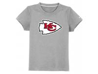 NFL Nike Kansas City Chiefs Sideline Legend Authentic Logo YouthT-Shirt Grey