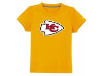 NFL Nike Kansas City Chiefs Sideline Legend Authentic Logo YouthT-Shirt Yellow