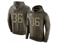 NFL Nike Philadelphia Eagles #36 Jay Ajayi Green Salute To Service Men's Pullover Hoodie