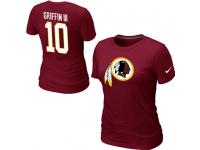 NFL Nike Washington Redskins #10 Robert Griffin III Player Pride Name & Number Women T-Shirt Red