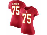 NFL Women Nike Kansas City Chiefs #75 Cameron Erving Red Rush Pride Name & Number T-Shirt