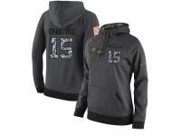 NFL Women's Nike Baltimore Ravens #15 Michael Crabtree Stitched Black Anthracite Salute to Service Player Performance Hoodie