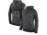 NFL Women's Nike Baltimore Ravens #23 Tony Jefferson Stitched Black Anthracite Salute to Service Player Performance Hoodie