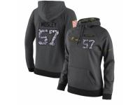 NFL Women's Nike Baltimore Ravens #57 C.J. Mosley Stitched Black Anthracite Salute to Service Player Performance Hoodie