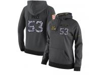 NFL Women's Nike Cincinnati Bengals #53 Billy Price Stitched Black Anthracite Salute to Service Player Performance Hoodie