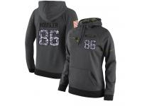 NFL Women's Nike New England Patriots #86 Rob Housler Stitched Black Anthracite Salute to Service