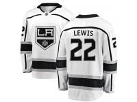 NHL Men's Trevor Lewis White Away Breakaway Jersey - #22 Los Angeles Kings