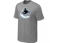 NHL Men's Vancouver Canucks Big & Tall Logo T-Shirt - Grey