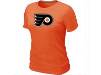NHL Women's Philadelphia Flyers Big & Tall Logo T-Shirt - Orange