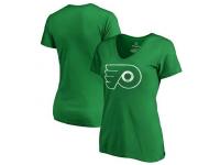 NHL Women's Philadelphia Flyers St. Patrick's Day Authentic Logo Green Limited T-Shirt