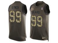 Nike Aaron Lynch Green Men's Jersey - NFL Chicago Bears #99 Salute to Service Tank Top