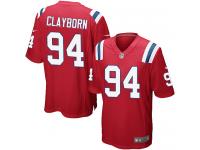 Nike Adrian Clayborn Game Red Alternate Youth Jersey - NFL New England Patriots #94
