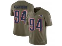 Nike Adrian Clayborn Limited Olive Men's Jersey - NFL New England Patriots #94 2017 Salute to Service