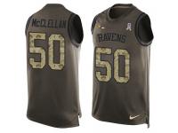 Nike Albert McClellan Green Men's Jersey - NFL Baltimore Ravens #50 Salute to Service Tank Top