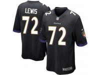 Nike Alex Lewis Game Black Alternate Youth Jersey - NFL Baltimore Ravens #72