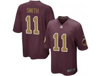 Nike Alex Smith Game Burgundy Red Alternate Youth Jersey - NFL Washington Redskins #11 80th Anniversary