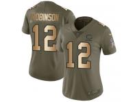Nike Allen Robinson Limited Olive Gold Women's Jersey - NFL Chicago Bears #12 2017 Salute to Service