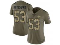 Nike Anthony Hitchens Limited Olive Camo Women's Jersey - NFL Kansas City Chiefs #53 2017 Salute to Service