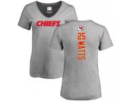 Nike Armani Watts Ash Backer V-Neck Women's - NFL Kansas City Chiefs #25 T-Shirt
