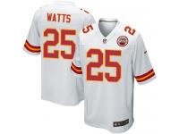Nike Armani Watts Game White Road Men's Jersey - NFL Kansas City Chiefs #25