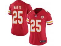 Nike Armani Watts Limited Red Home Women's Jersey - NFL Kansas City Chiefs #25 Vapor Untouchable