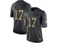 Nike Bears #17 Alshon Jeffery Black Men Stitched NFL Limited 2016 Salute to Service Jersey