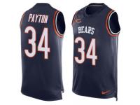 Nike Bears #34 Walter Payton Navy Blue Team Color Men Stitched NFL Tank Top