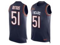 Nike Bears #51 Dick Butkus Navy Blue Team Color Men Stitched NFL Tank Top