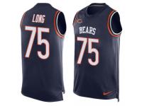 Nike Bears #75 Kyle Long Navy Blue Team Color Men Stitched NFL Tank Top