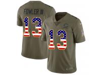 Nike Bennie Fowler III Limited Olive USA Flag Youth Jersey - NFL Chicago Bears #13 2017 Salute to Service