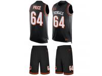 Nike Billy Price Black Men's Jersey - NFL Cincinnati Bengals #64 Tank Top Suit