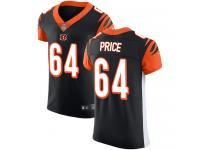 Nike Billy Price Elite Black Home Men's Jersey - NFL Cincinnati Bengals #64 Vapor Untouchable