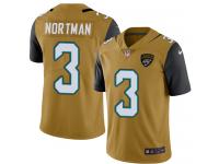 Nike Brad Nortman Limited Gold Men's Jersey - NFL Jacksonville Jaguars #3 Rush Vapor Untouchable