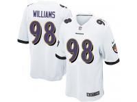 Nike Brandon Williams Game White Road Youth Jersey - NFL Baltimore Ravens #98