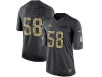 Nike Broncos #58 Von Miller Black Men Stitched NFL Limited 2016 Salute to Service Jersey