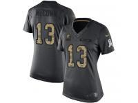 Nike Browns #13 Josh McCown Black Women Stitched NFL Limited 2016 Salute to Service Jersey