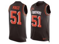 Nike Browns #51 Barkevious Mingo Brown Team Color Men Stitched NFL Tank Top