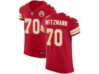 Nike Bryan Witzmann Elite Red Home Men's Jersey - NFL Kansas City Chiefs #70 Vapor Untouchable