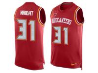 Nike Buccaneers #31 Major Wright Red Team Color Men Stitched NFL Tank Top