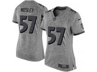 Nike C.J. Mosley Limited Gray Women's Jersey - NFL Baltimore Ravens #57 Gridiron