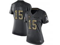 Nike Cardinals #15 Michael Floyd Black Women Stitched NFL Limited 2016 Salute to Service Jersey