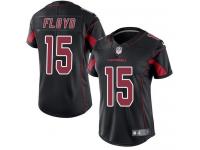 Nike Cardinals #15 Michael Floyd Black Women Stitched NFL Limited Rush Jersey