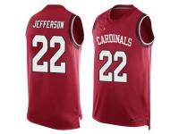 Nike Cardinals #22 Tony Jefferson Red Team Color Men Stitched NFL Tank Top