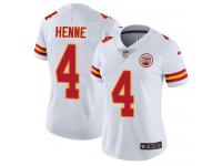 Nike Chad Henne Limited White Road Women's Jersey - NFL Kansas City Chiefs #4 Vapor Untouchable