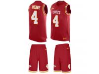 Nike Chad Henne Red Men's Jersey - NFL Kansas City Chiefs #4 Tank Top Suit