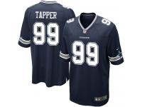 Nike Charles Tapper Game Navy Blue Home Men's Jersey - NFL Dallas Cowboys #99