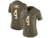 Nike Chase Daniel Limited Olive Gold Women's Jersey - NFL Chicago Bears #4 2017 Salute to Service