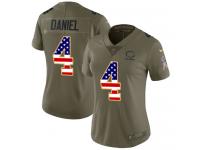 Nike Chase Daniel Limited Olive USA Flag Women's Jersey - NFL Chicago Bears #4 2017 Salute to Service