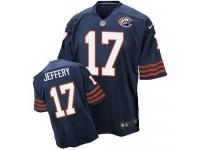 Nike Chicago Bears #17 Alshon Jeffery Navy Blue Throwback Men Stitched NFL Elite Jersey