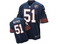Nike Chicago Bears #51 Dick Butkus Navy Blue Throwback Men Stitched NFL Elite Jersey